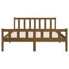 vidaXL Bed Frame without Mattress Honey Brown Solid Wood 120x200 cm