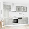 vidaXL 8 Piece Kitchen Cabinet Set Lucca Concrete Grey Engineered Wood