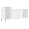 vidaXL TV Cabinet White 100x35x55 cm Engineered Wood