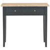 vidaXL Dressing Console Table Black 79x30x74 cm Wood