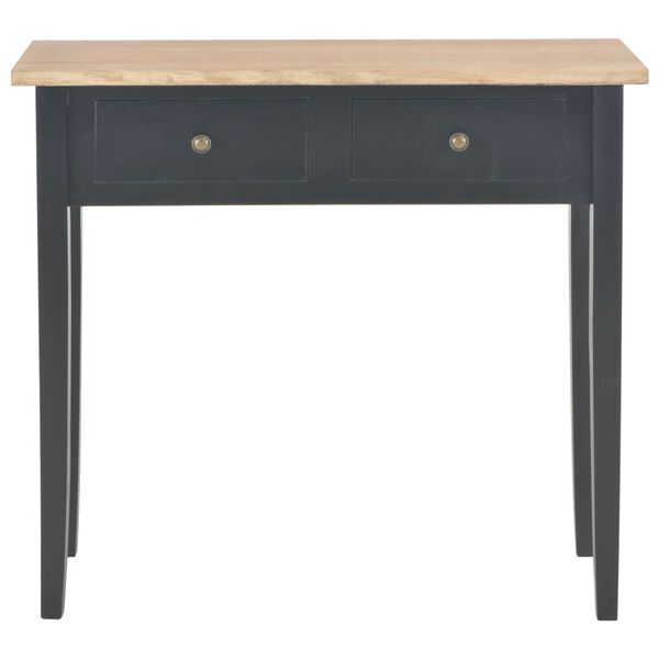 vidaXL Dressing Console Table Black 79x30x74 cm Wood