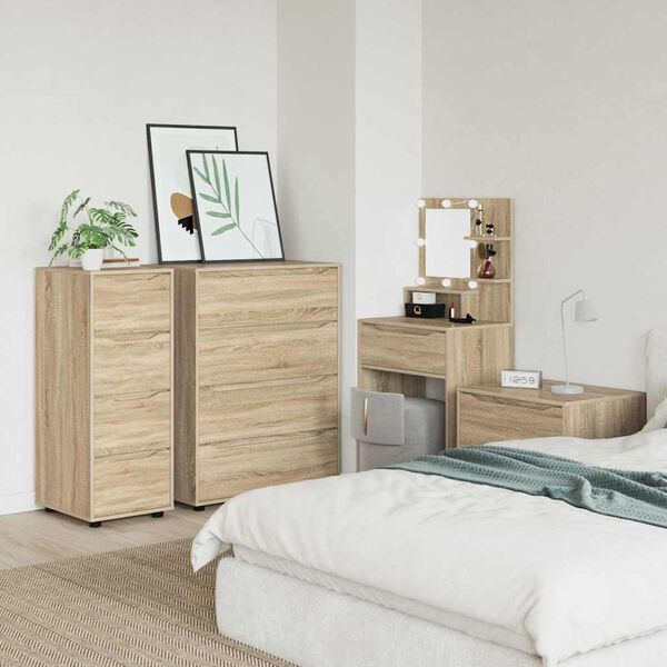 vidaXL Storage Cabinet Sonoma Oak 40 x 48 x 105 cm Engineered Wood
