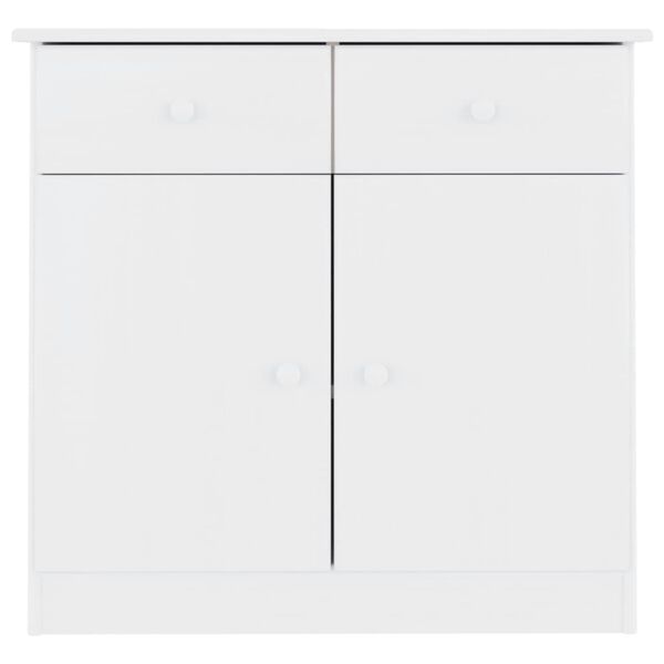 vidaXL Sideboard ALTA White 77x35x73 cm Solid Wood Pine