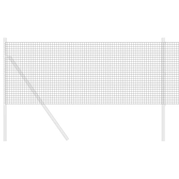 vidaXL Welded Wire Fence Grey 0.6 x 100 m Steel
