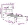 vidaXL Bookcase Bed without Mattress White 75x190cm Small Single Solid Wood Pine