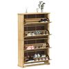 vidaXL Shoe Cabinet Corona 99x32x163.5 cm Solid Wood Pine