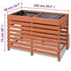 vidaXL Planter 100x50x71 cm Wood