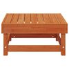 Garden Footrest Solid Pine Wood Wax Brown 61 x 60.5 x 30 cm