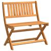 vidaXL Folding Garden Bench Brown 80 x 42 x 85 cm Solid acacia wood