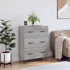 vidaXL Sideboard Grey Sonoma 69.5x34x90 cm Engineered Wood