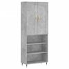 vidaXL Highboard Concrete Grey 69,5x34x180 cm Engineered Wood