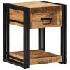vidaXL Bedside Cabinet 40x40x50 cm Solid Rough Wood Mango