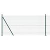 vidaXL Fence Post Green 50 x 1 m (12 x 12 mm mesh) Steel and PVC