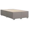 vidaXL Box Spring Bed with Mattress Taupe 120x200 cm Fabric