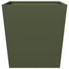 vidaXL Garden Planter Olive Green 50x50x50 cm Steel