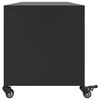 vidaXL TV Cabinet Black 100.5x39x43.5 cm Steel