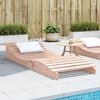 vidaXL Sun Lounger 205x80x31.5 cm Solid Wood Douglas