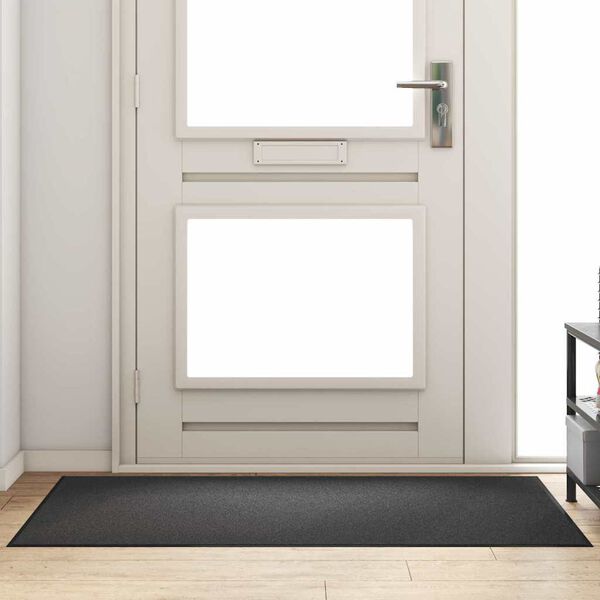 vidaXL Doormat Other Anthracite and Black 90 x 150 cm