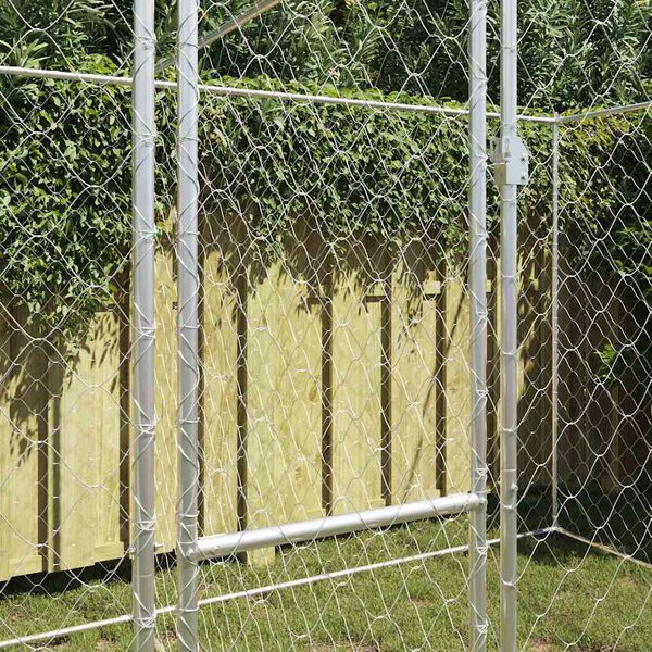 vidaXL Dog Cage Silver 400 x 200 x 200 cm Galvanised Steel