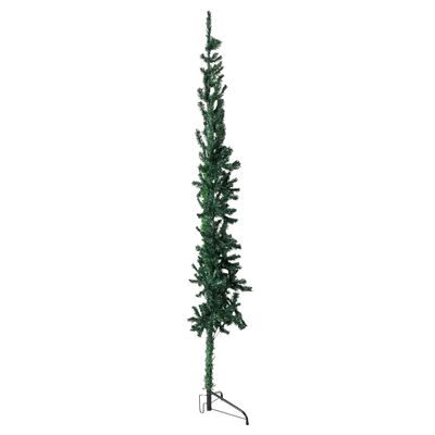vidaXL Slim Artificial Half Christmas Tree with Stand Green 180 cm