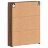 vidaXL Bathroom Mirror Cabinet TULUM Brown Oak 60 x 16.5 x 78 cm