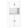 vidaXL Highboard High Gloss White Engineered Wood