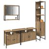 vidaXL Bathroom Furniture Set 4 pcs Artisan oak Engineered wood