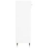 vidaXL Shoe Cabinet High Gloss White 30x35x105 cm Engineered Wood