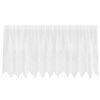 vidaXL Lace Curtain with Curtains Floral White 120 x 300 cm Polyester
