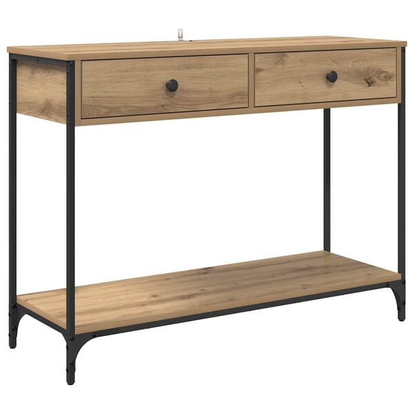 vidaXL Console Table Artisan Oak 100 x 34.5 x 75 cm Engineered Wood