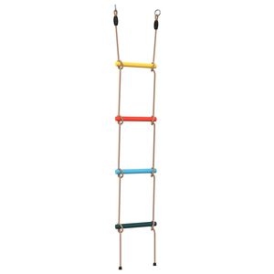 vidaXL Rope Ladder for Kids with 4 Rungs Multicolour
