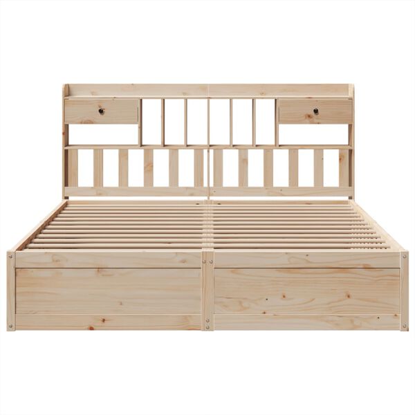 vidaXL Bed Frame without Mattress 180x200 cm Super King Solid Wood Pine