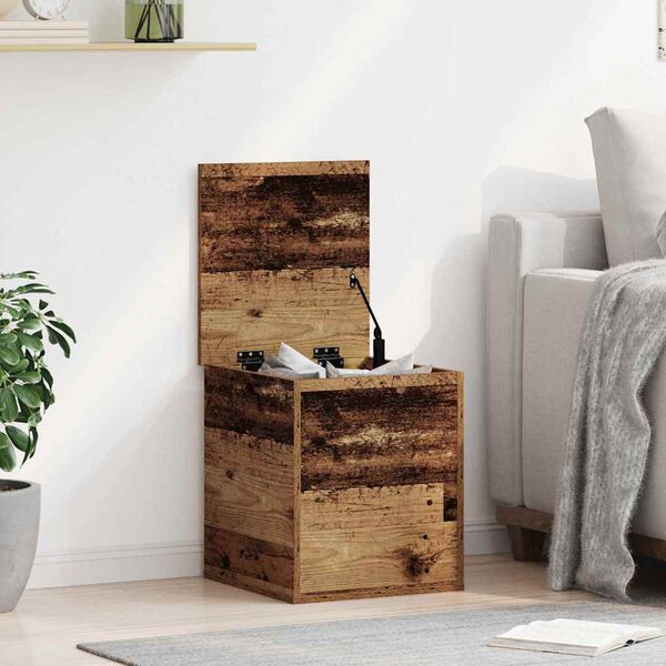 vidaXL Storage Box Old Wood 40 x 42 x 46 cm Engineered Wood