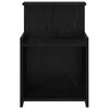 vidaXL Bedside Cabinet Black Oak 40 x 35 x 60 cm Engineered Wood