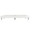 vidaXL Bed Frame without Mattress High Gloss White 135x190 cm Double