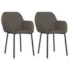 vidaXL Dining Chairs 2 pcs Dark Grey Velvet