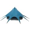 vidaXL Teepee Tent with Roof Blue and Grey 312 x 312 x 197 cm