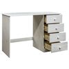 vidaXL Desk with 4 Drawers 110x50x74 cm Solid Pine Wood