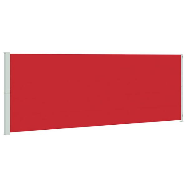 vidaXL Patio Retractable Side Awning 220x600 cm Red