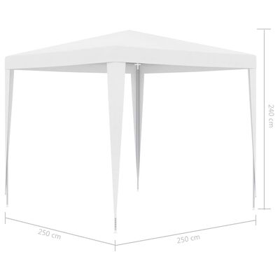 vidaXL Party Tent 2.5x2.5 m White