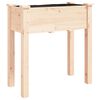 vidaXL Planter with Liner 71x37x76 cm Solid Wood Fir