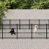 vidaXL Outdoor Dog Kennel Steel 37.64 m&sup2;