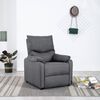 vidaXL Recliner Chair Dark Grey Fabric