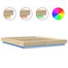 vidaXL Bed Frame with LED Lights without Mattress Sonoma Oak 160x200cm