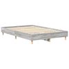 vidaXL Bed Frame No Mattress Grey Sonoma 140x190 cm Engineered Wood
