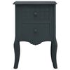 vidaXL Bedside Cabinet Grey 43x32x65 cm MDF