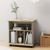 vidaXL Rolling Cabinet Sonoma Oak 60x45x60 cm Engineered Wood