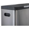 Practo Home Pedal Bin 2x20 L Matt Stainless Steel