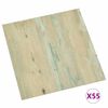 vidaXL Flooring Planks 55 pcs Light Brown 5.11 m&sup2; PVC