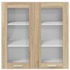 vidaXL Hanging Cabinet Sonoma Oak 80 x 31 x 80 cm Engineered Wood